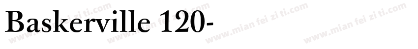 Baskerville 120字体转换